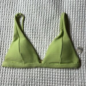 L*SPACE ribbed triangle bikini top